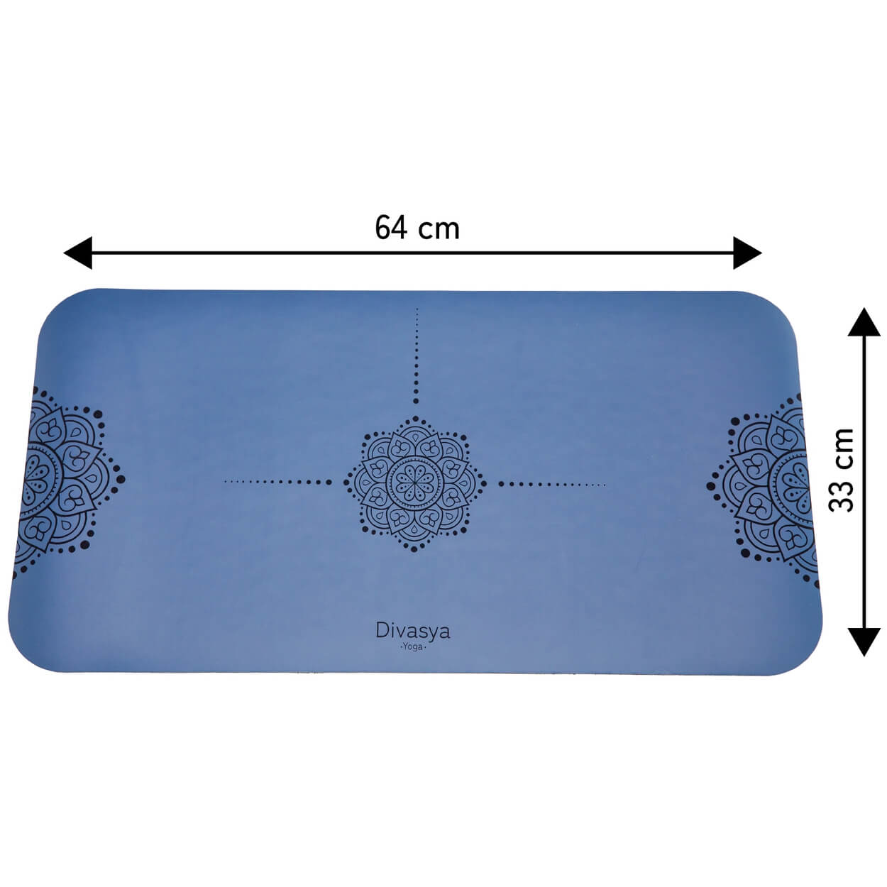 Yoga Knie Pad aus Naturkautschuk, extra breit & lang (64 x 33cm)