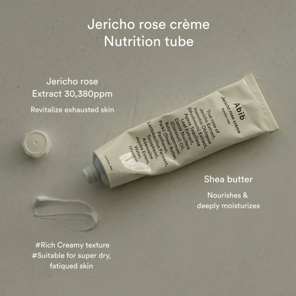Detailaufnahme der Abib Jericho Rose Cream Tubenöffnung - perfekt für gezielte Anwendung