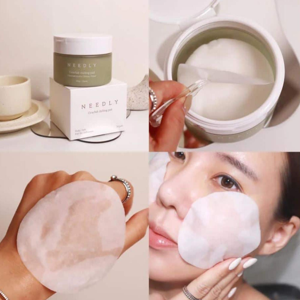 Verpackung der Cicachid Chilling Pads - sanfte Hautpflege für empfindliche Haut, ideal für zuhause.