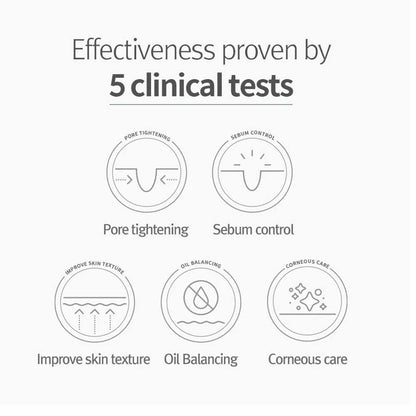 Detailaufnahme der Textur des Pyunkang Yul Toners, der sanft die Haut mit AHA BHA pflegt.