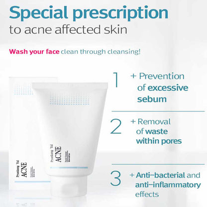 Anwendung des Pyunkang Yul Gesichtswäsche bei der täglichen Hautpflege.