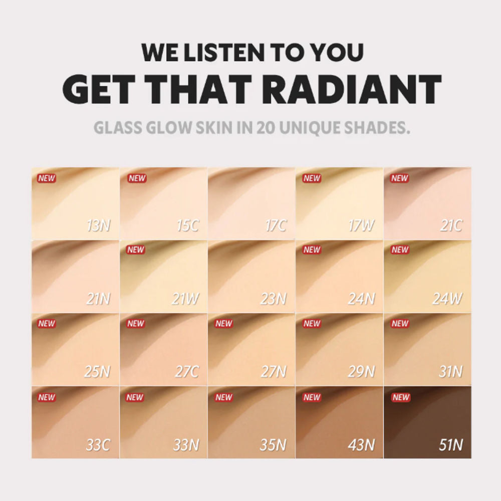 Nahaufnahme der TIRTIR Mask Fit Aura Cushion beim Auftragen auf die Haut, für perfekte Teintpflege.