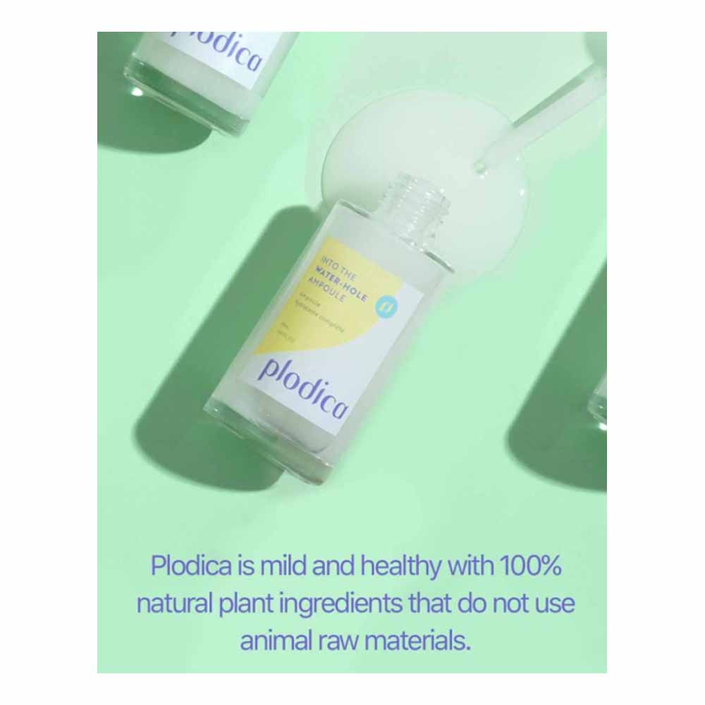 Detailansicht der Plodica Ampoule mit Hyaluronsäure, ideal für intensive Feuchtigkeitspflege.