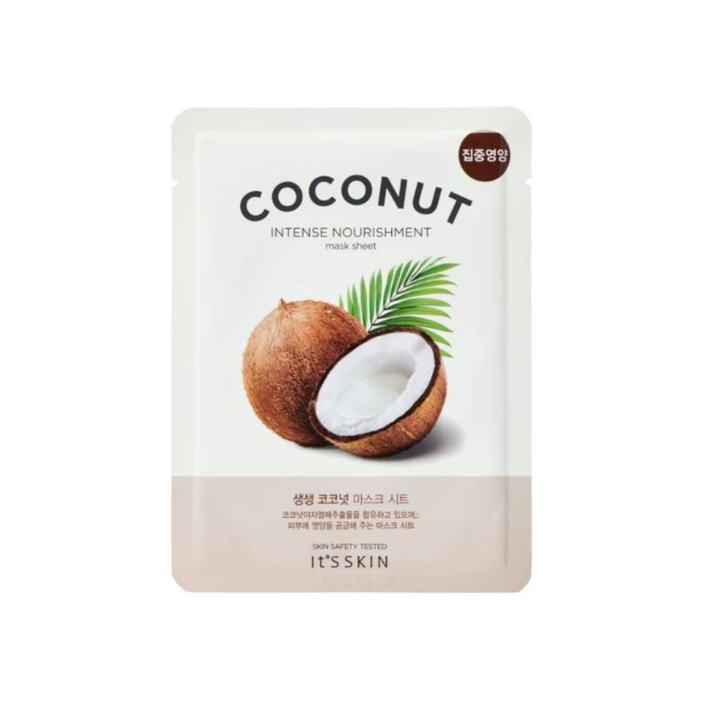 It's Skin Fresh Mask Coconut Tuchmaske verpackt, ideale feuchtigkeitsspendende Maske für die Hautpflege.