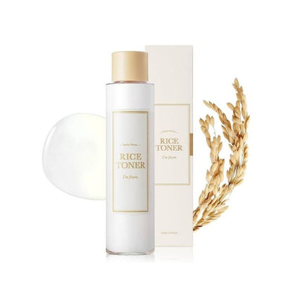 I’m from Rice Toner in einer eleganten Flasche für feuchtigkeitsspendende Gesichtspflege.