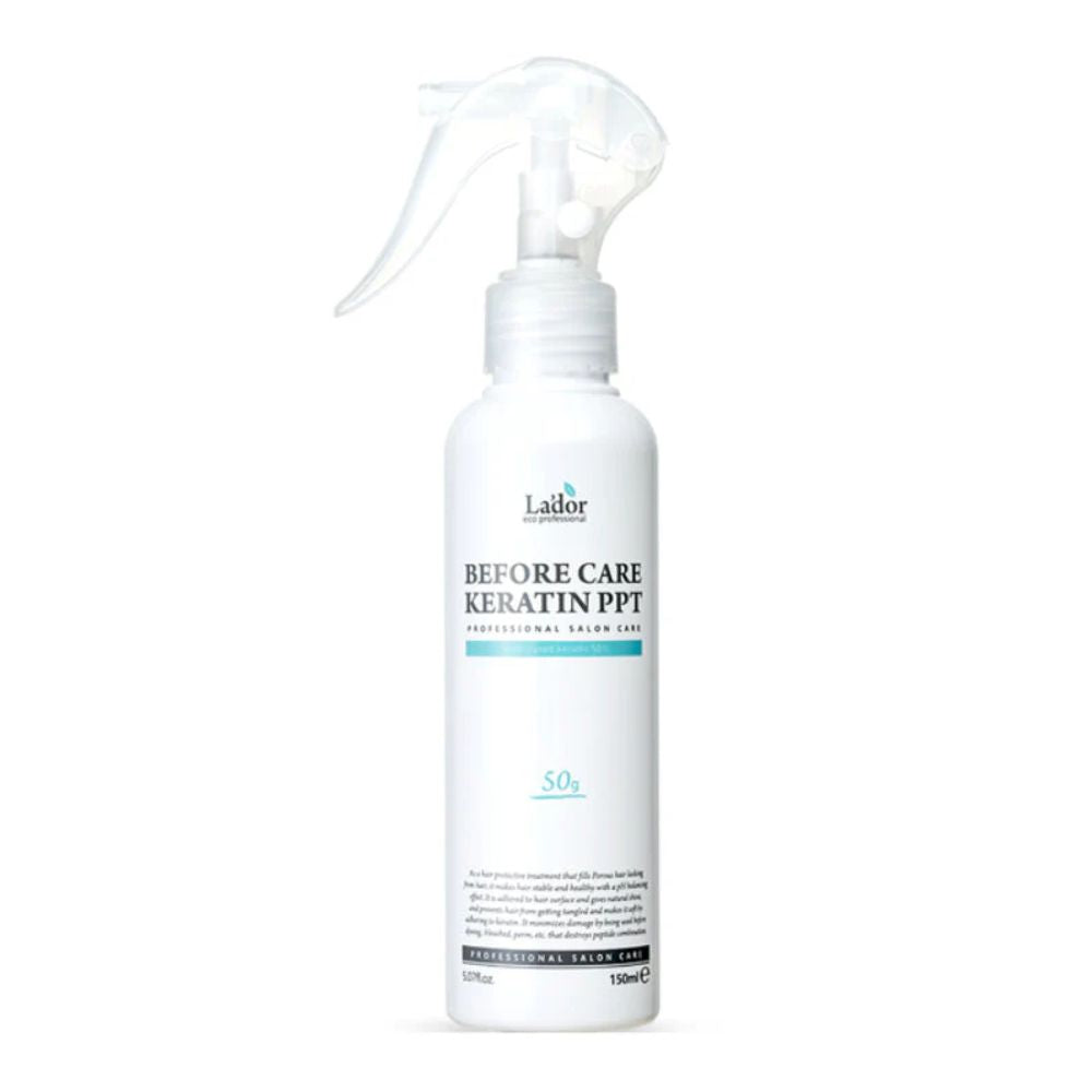 LADOR Before Care Keratin PPT - 150 ml, hochwertiges Haarschutzserum für intensive Haarpflege in eleganter Flasche.