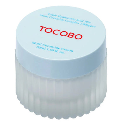 TOCOBO Multi Ceramide Cream in einem eleganten Topf, ideal für intensive Feuchtigkeit und Hautschutz.