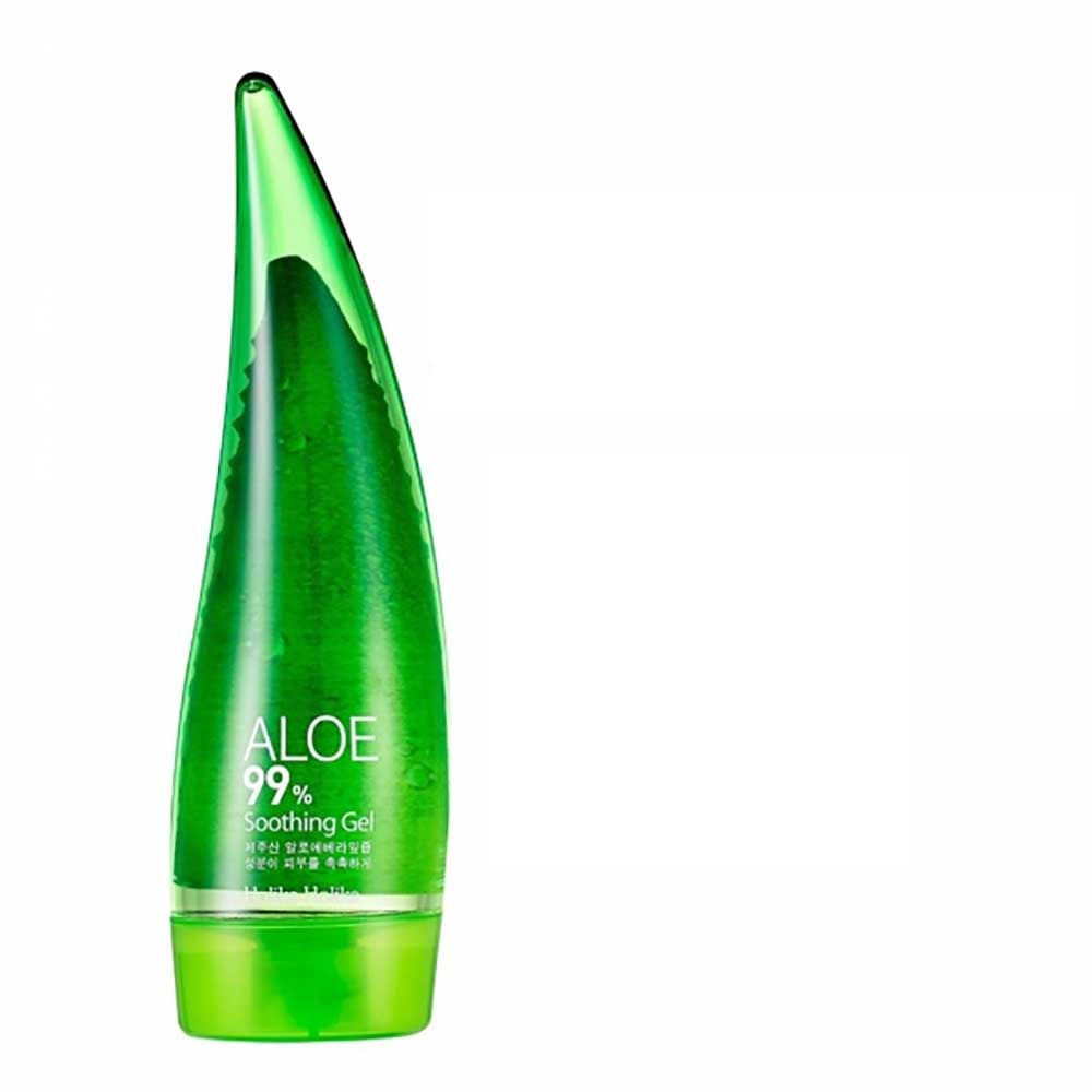 Holika Holika Aloe 99% Soothing Gel in Mini-Edition, 55 ml, zur Hautberuhigung und Feuchtigkeitspflege aus Koreanischer Kosmetik.