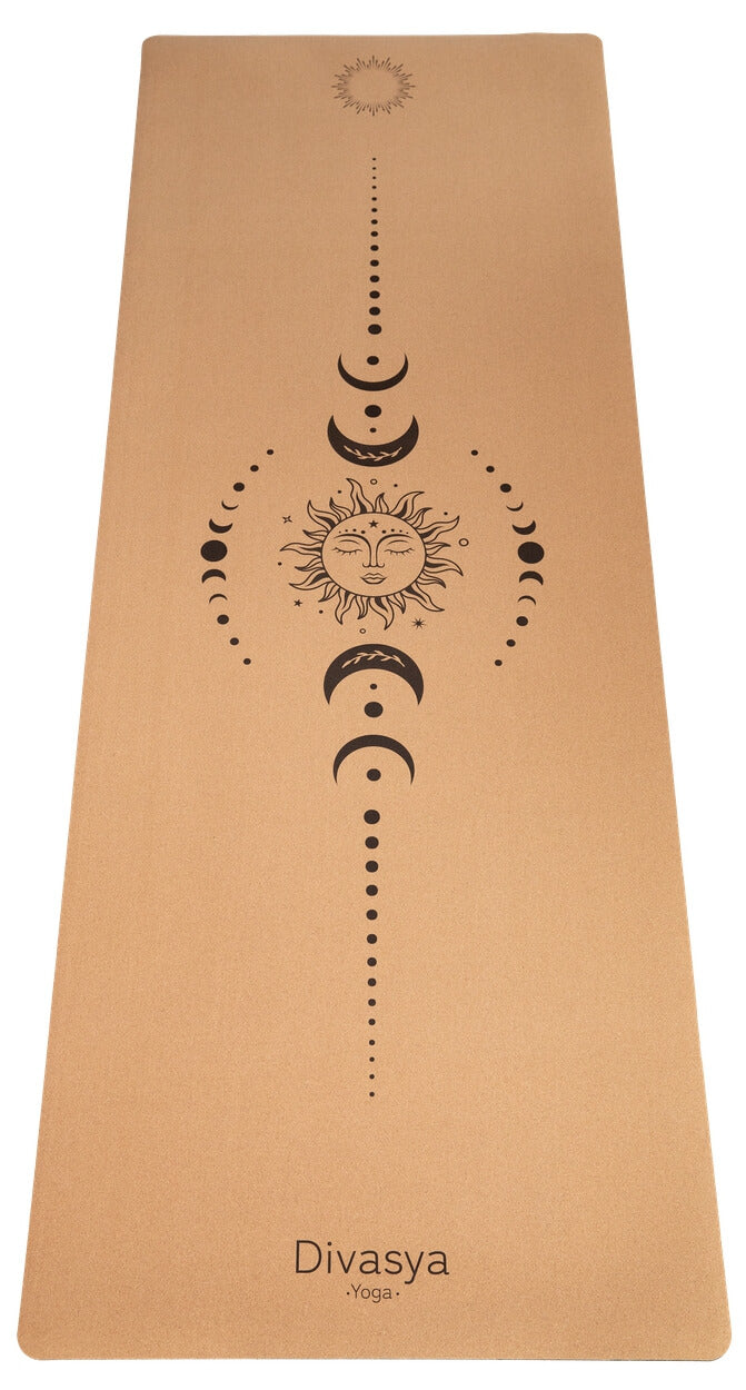 Yogamatte Kork: viele Yoga-Designs | inkl. Hülle & Tragegurt (Buddha)
