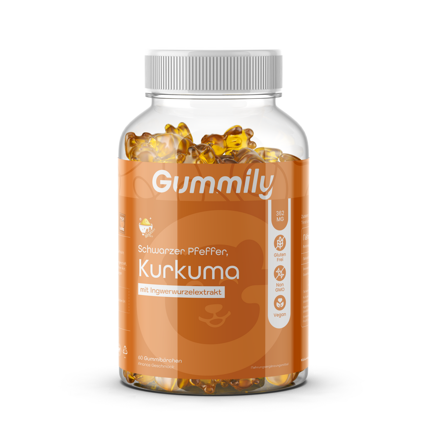 Kurkuma & Ingwer Gummibärchen mit Ananas – vegan