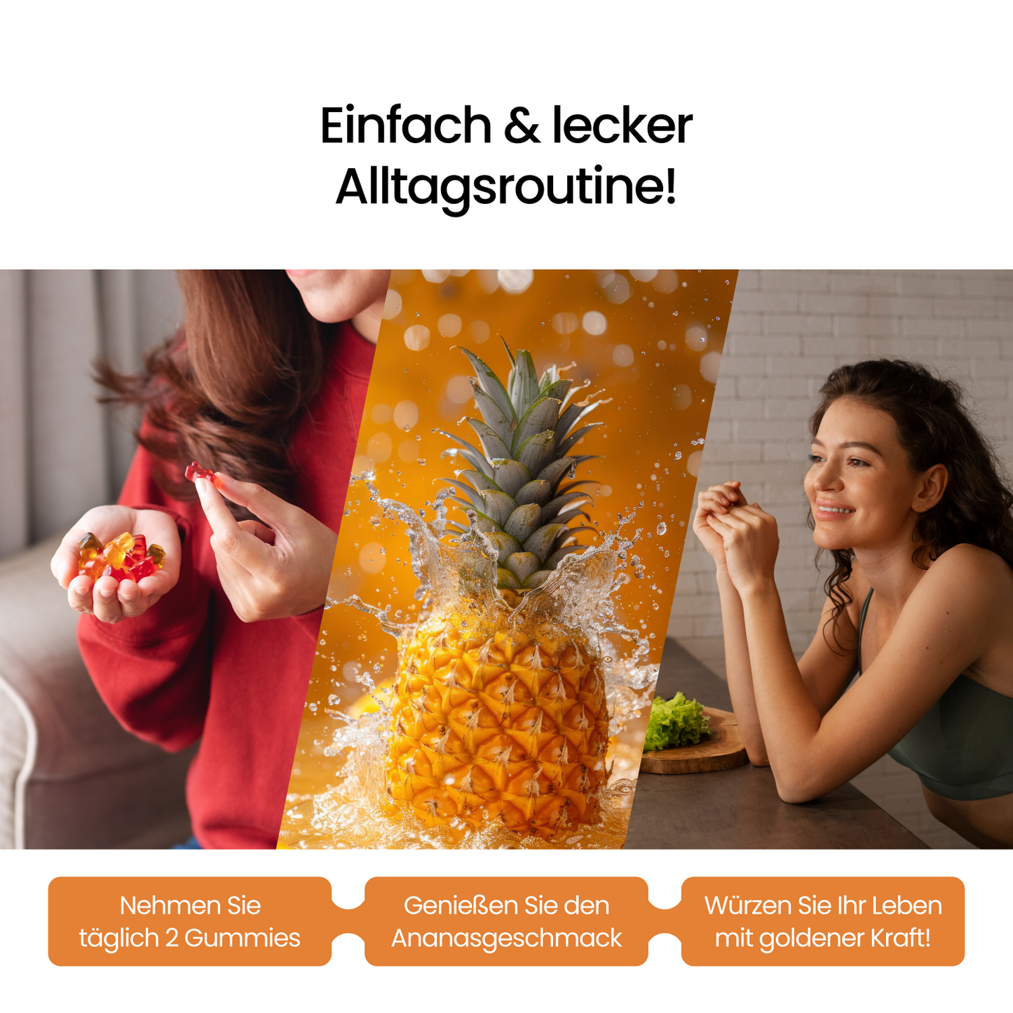 Kurkuma & Ingwer Gummibärchen mit Ananas – vegan