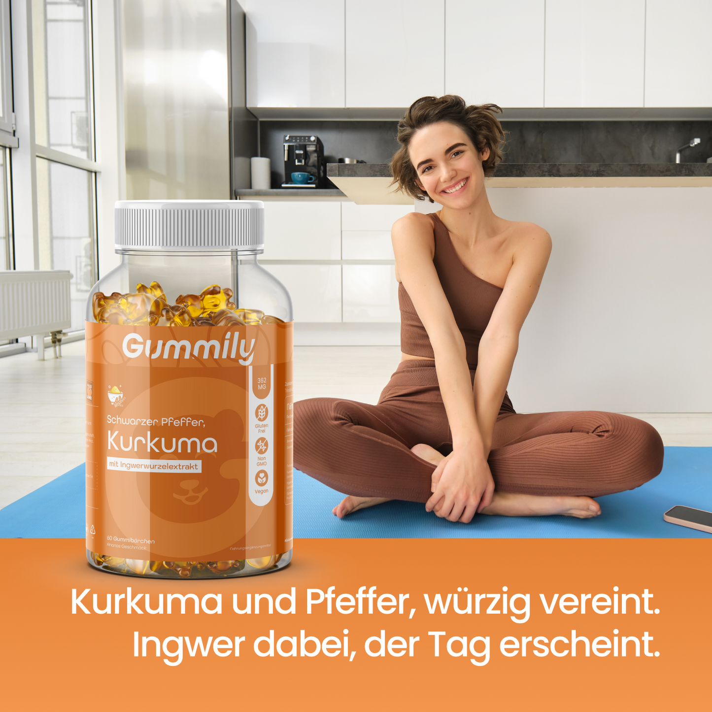 Kurkuma & Ingwer Gummibärchen mit Ananas – vegan