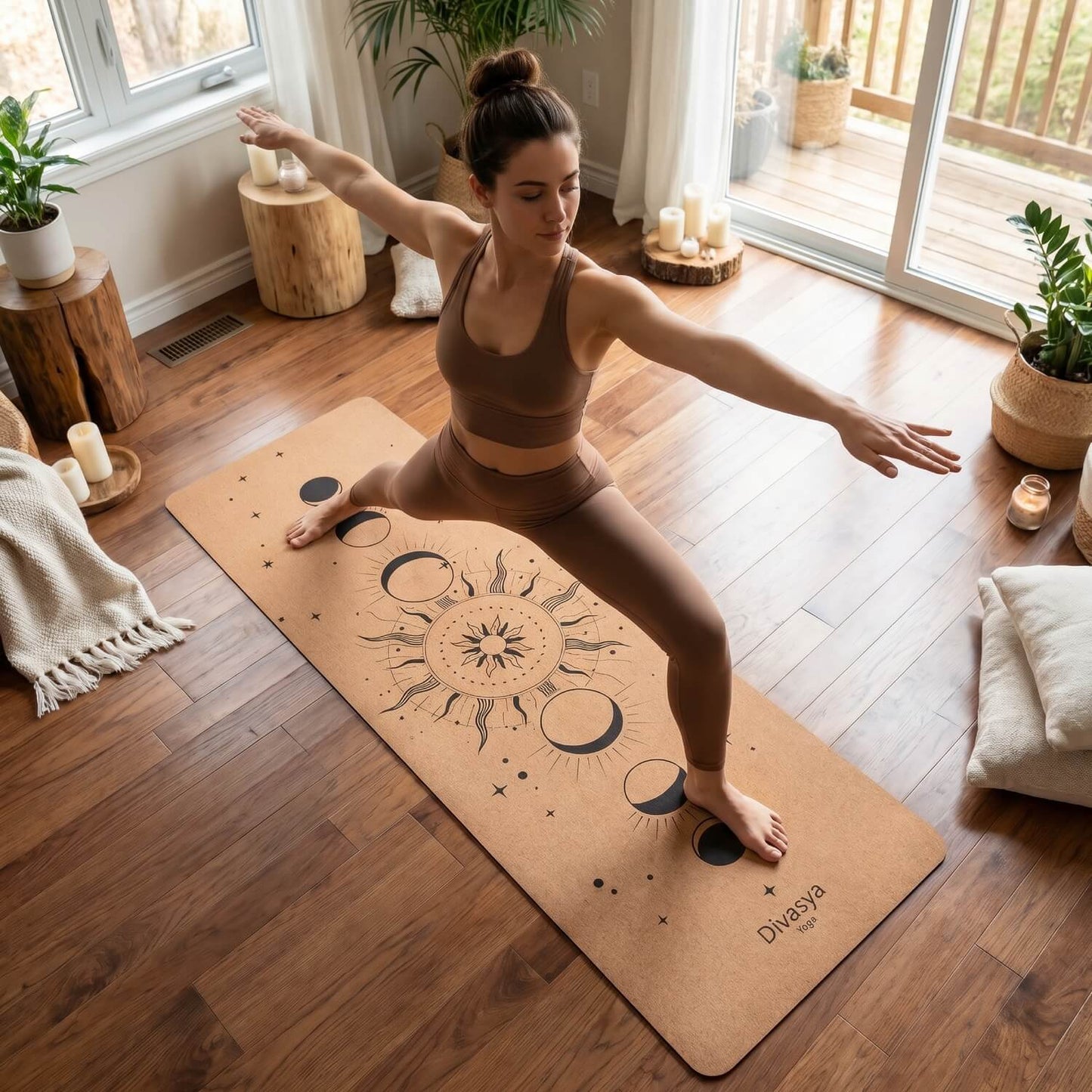 Leichte Kork Yogamatte: rutschfest, dämpfend & nachhaltig | Cosmic Soul