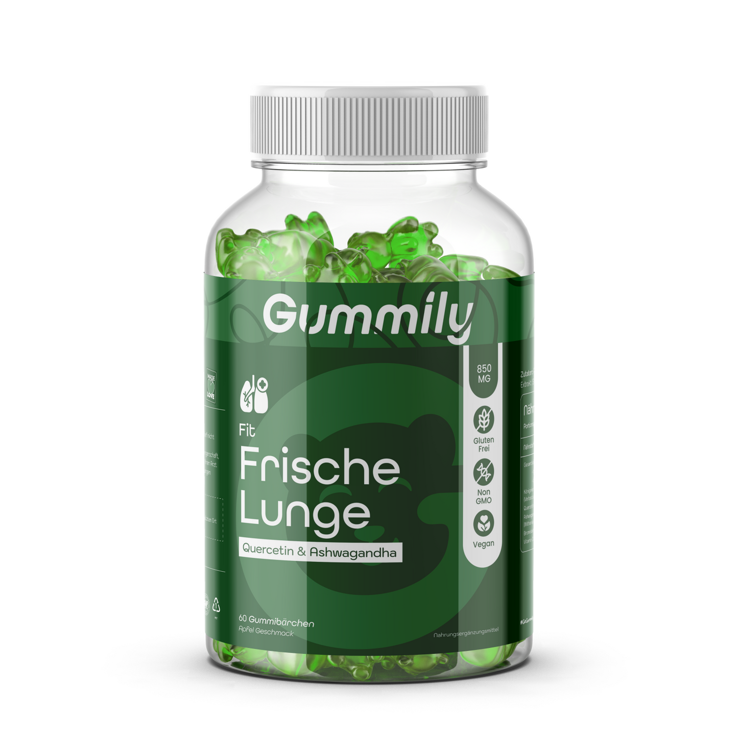 Vitamin D3 Gummibärchen mit Quercetin & Bromelain – Apfel