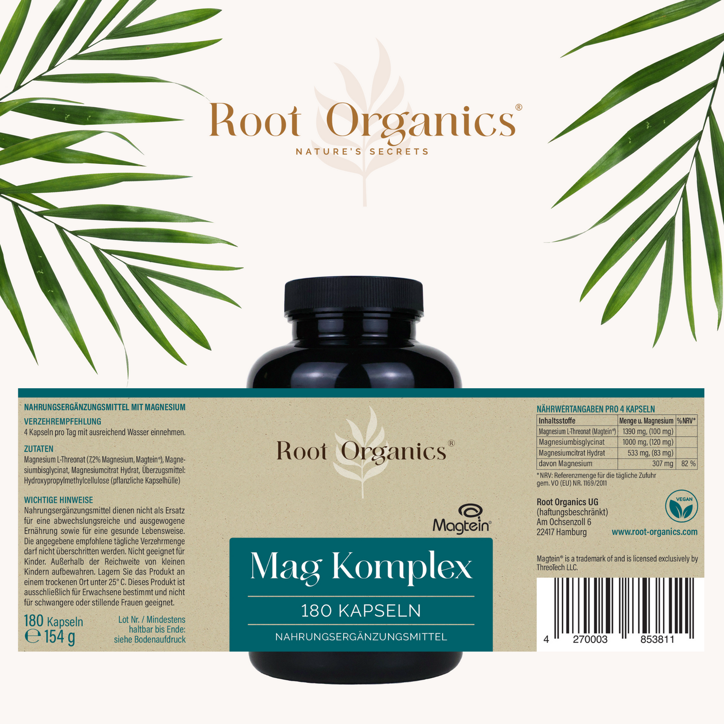 Anwendung der Magnesium Kapseln als tägliches Nahrungsergänzungsmittel für mehr Wohlbefinden.