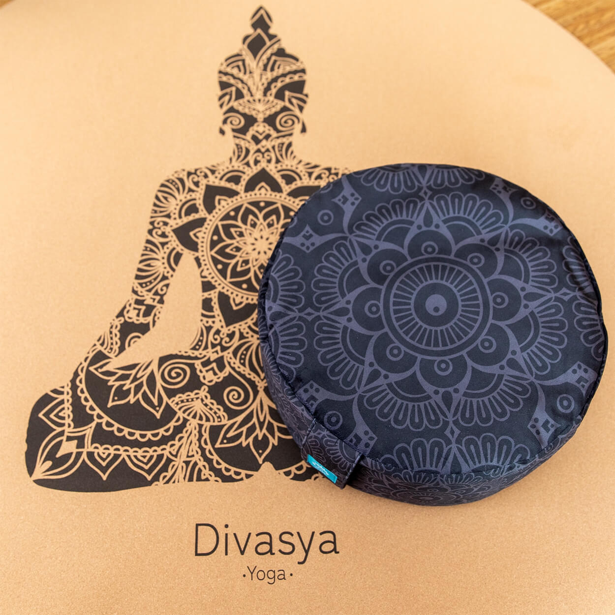 Meditationskissen Mandala rund 33 cm | Sitzhöhe 15 cm