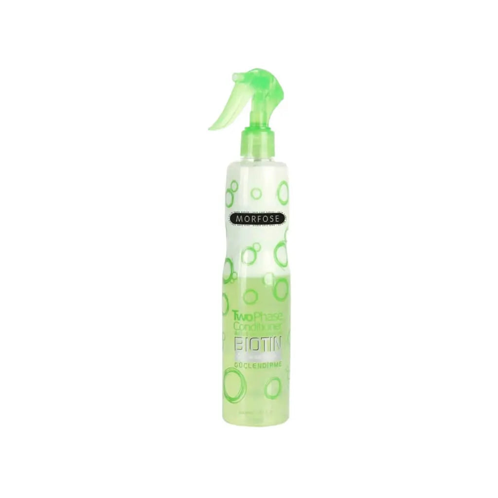 Morfose Biotin Conditioner in einem eleganten Spender, ideal für alle Haartypen, hochdosierte Haarpflege.