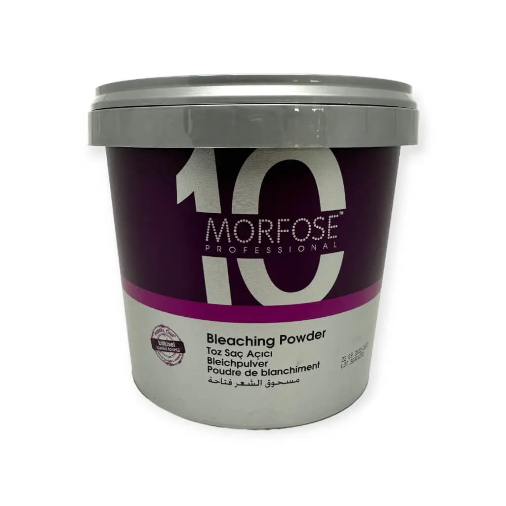 Morfose Blondierpulver 10 in einer 900g Verpackung, ideal für intensive Haaraufhellung.