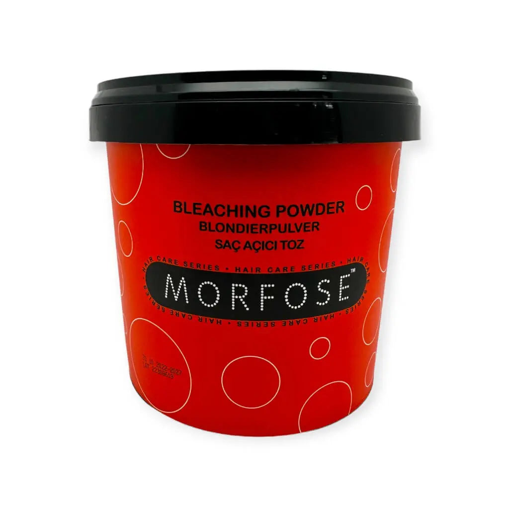 Morfose Blondierpulver Weiß 900 g in eleganter Verpackung für professionelle Haaraufhellung und Pflege.