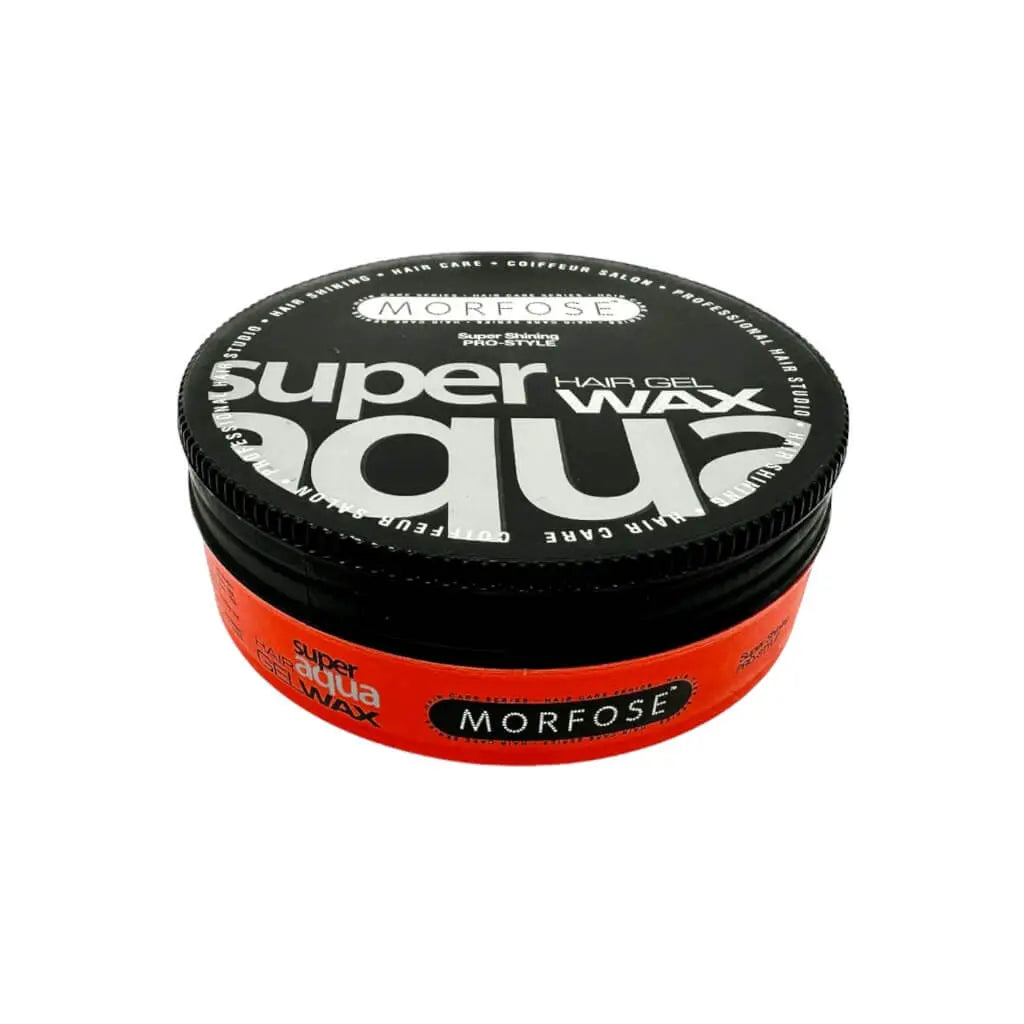 Morfose Haarwachs Super Aqua 175 ml in der eleganten Verpackung für flexibles Haarstyling.