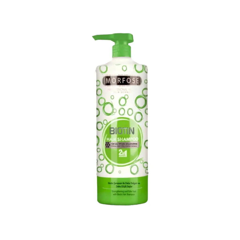 Ekovita Biotin Shampoo für brüchiges Haar, verstärkt die Haarpflege mit Tocopherol für gesundes Haar.