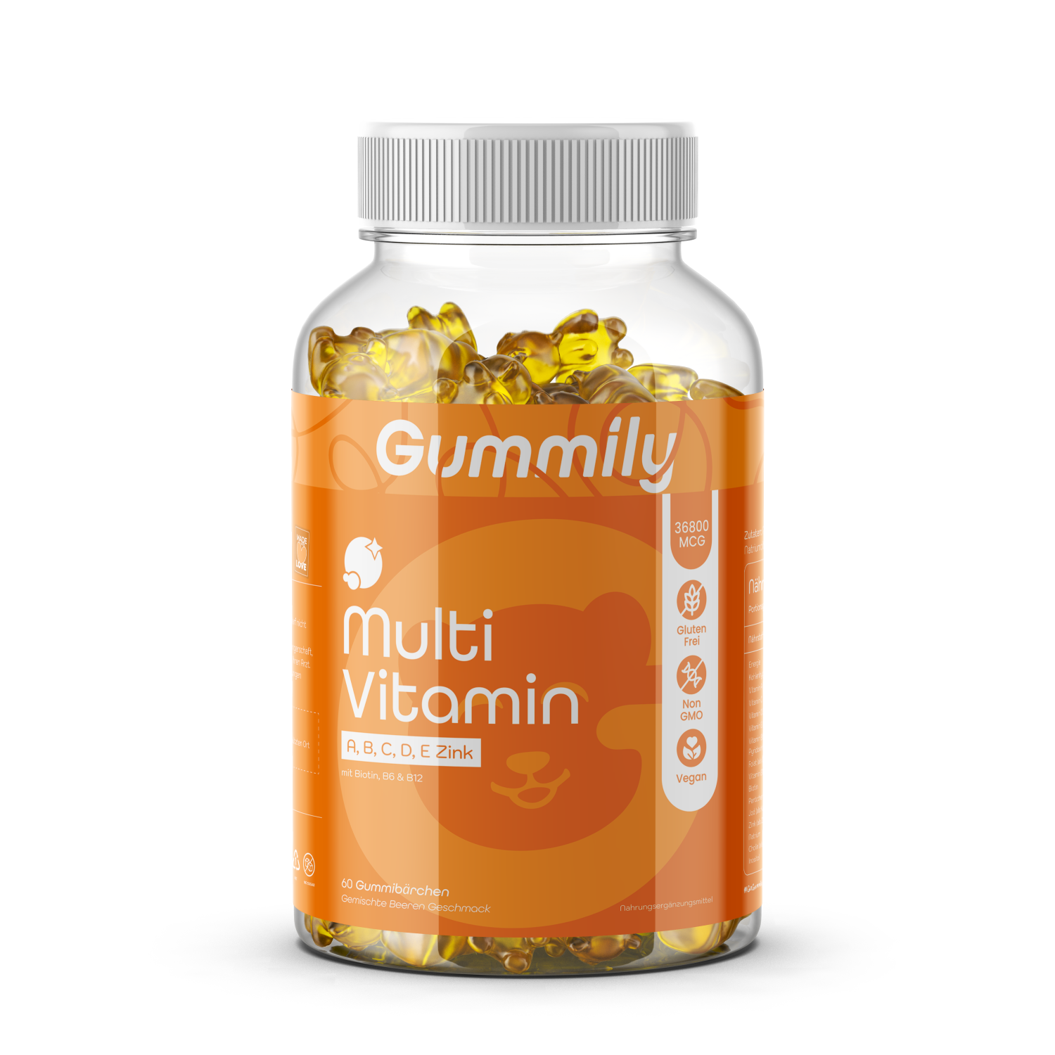 Multivitamin Gummibärchen für Erwachsene – Beere, zuckerfrei