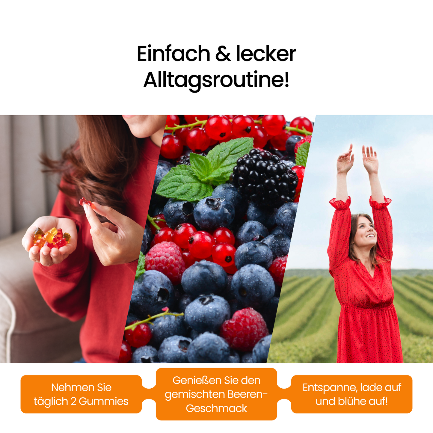 Multivitamin Gummibärchen für Erwachsene – Beere, zuckerfrei