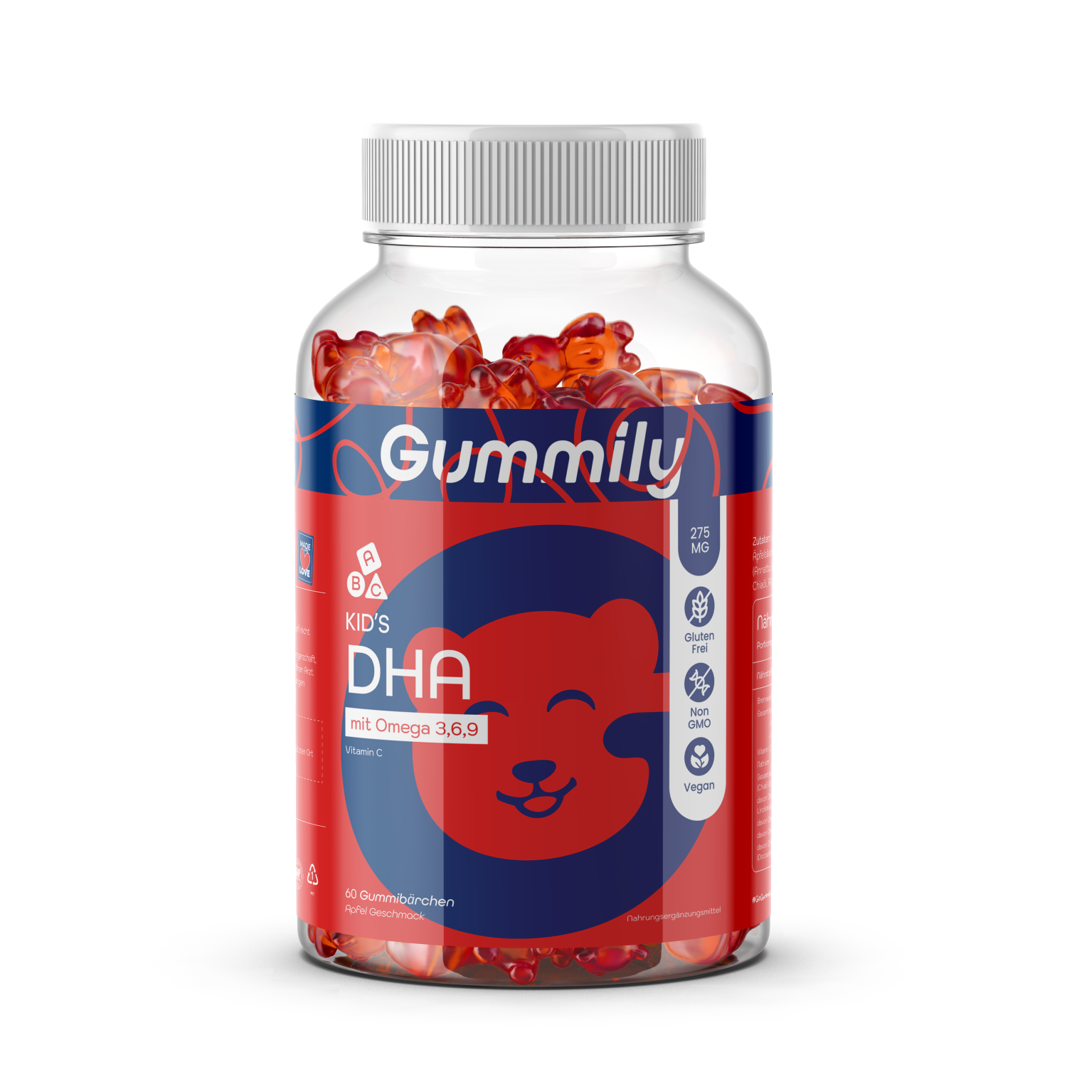 Omega 3 Gummibärchen für Kinder – DHA & Vitamin C, vegan