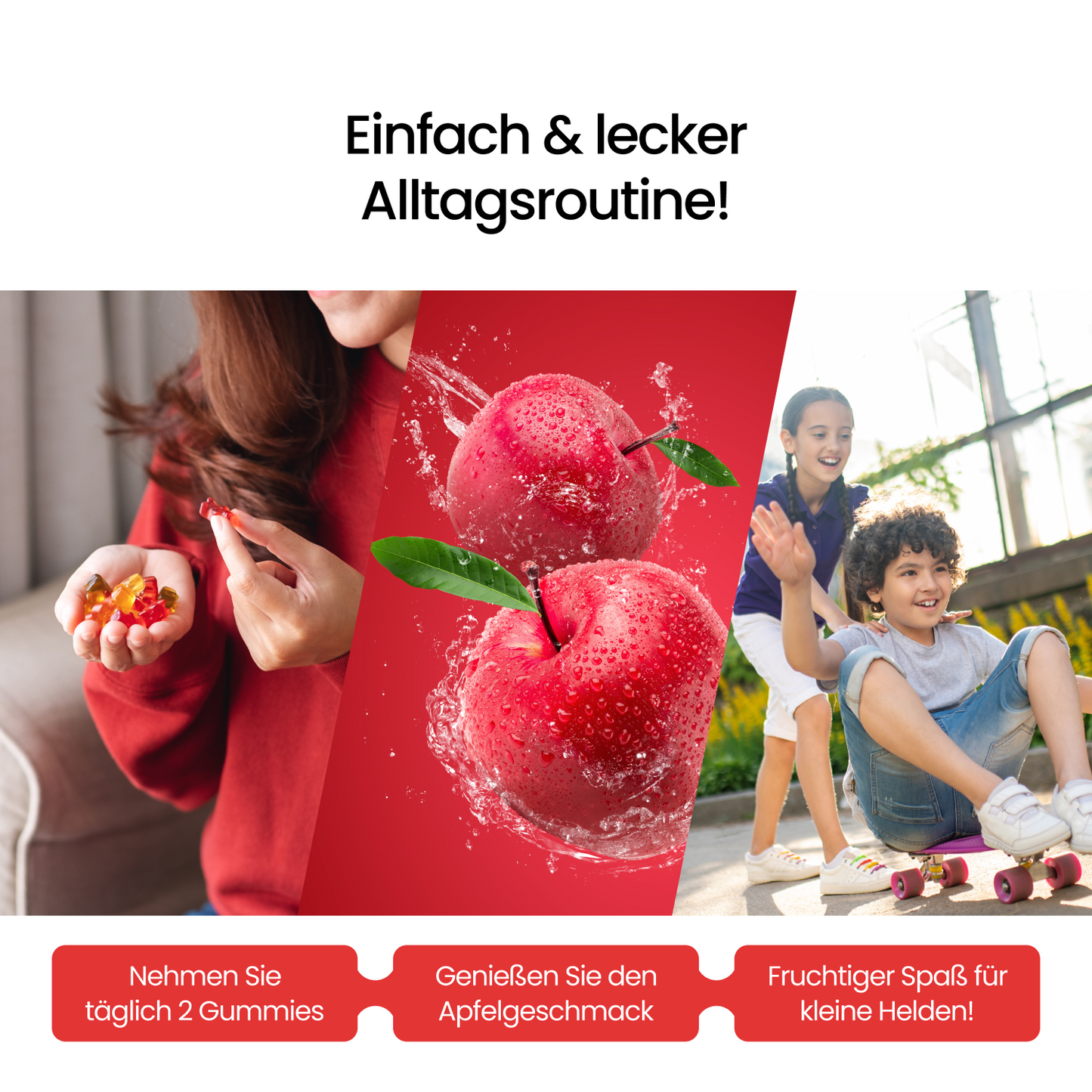 Omega 3 Gummibärchen für Kinder – DHA & Vitamin C, vegan