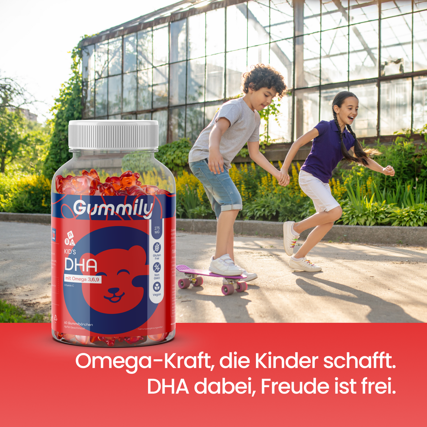 Omega 3 Gummibärchen für Kinder – DHA & Vitamin C, vegan