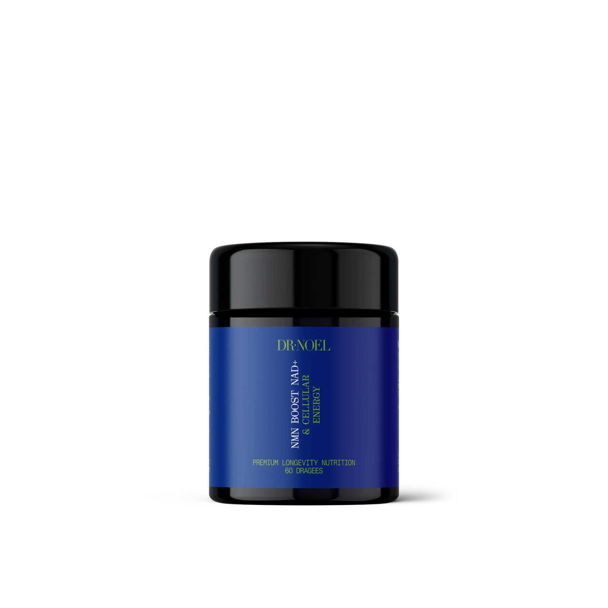 NMN Supplement Dragees von Dr. Noel für NAD+ Unterstützung und Anti-Aging-Effekte.