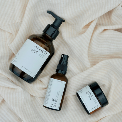 Vegane Hautpflegeprodukte in umweltfreundlicher Verpackung: Rundum Pflege für Frauen.