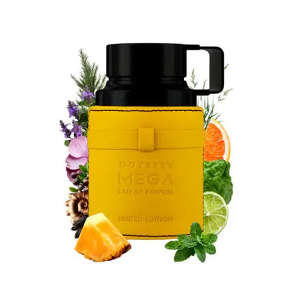Armaf Odyssey Mega Parfum präsentiert in stilvoller Verpackung, perfekt für Geschenke.