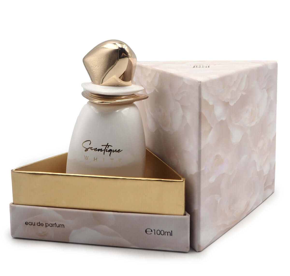 Scentique Eau de Parfum 100ml von Luxus Aroma, unisex Duft mit luxuriösem Flakon und elegantem Design.