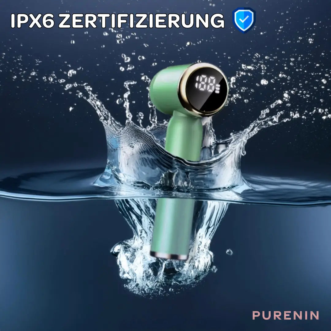 Detailaufnahme der Bürstenköpfe im Purenin Gesichtsbürstenset für präzise Reinigung