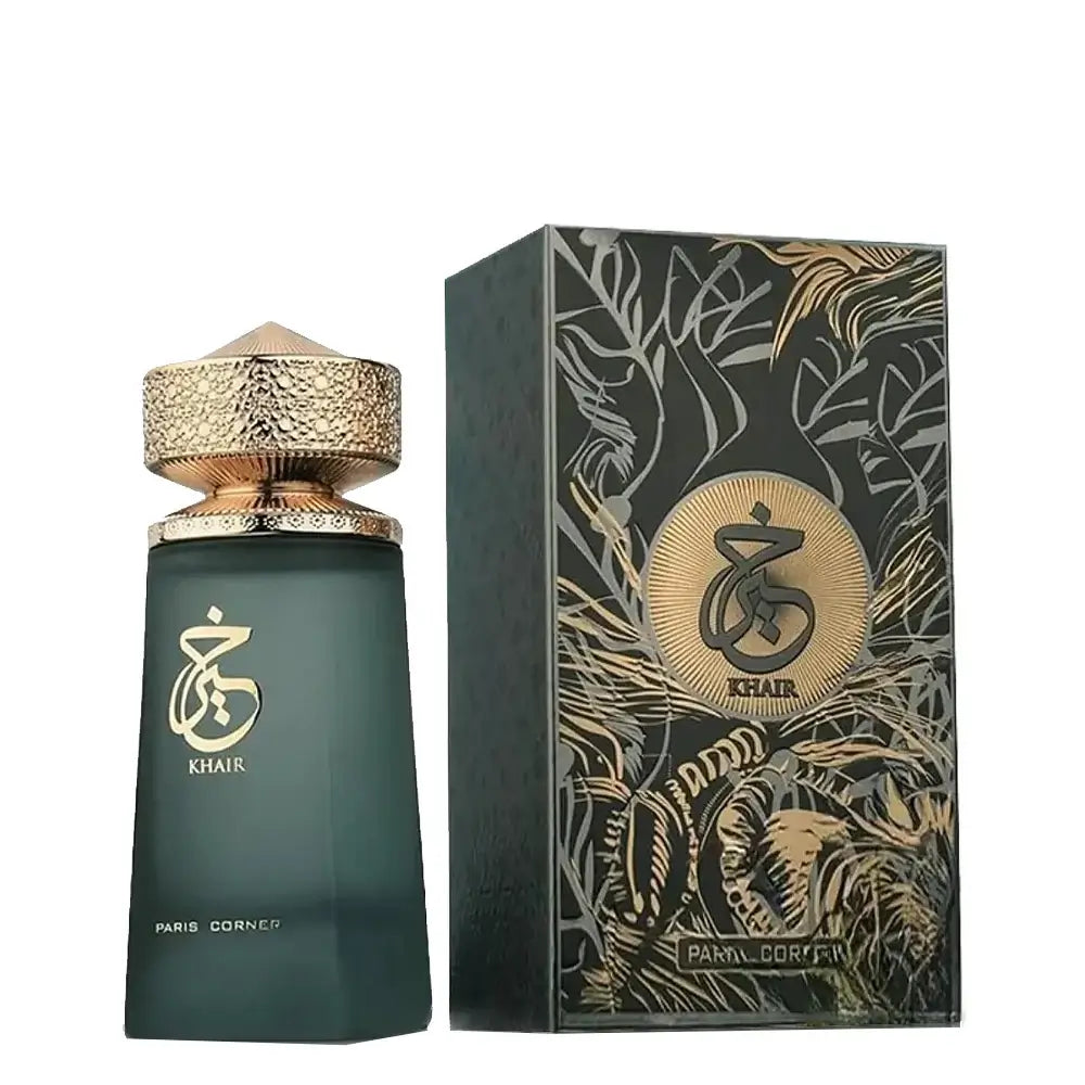 Anwendung des Paris Corner Khair Eau de Parfum, verführerischer Duft für besondere Anlässe.