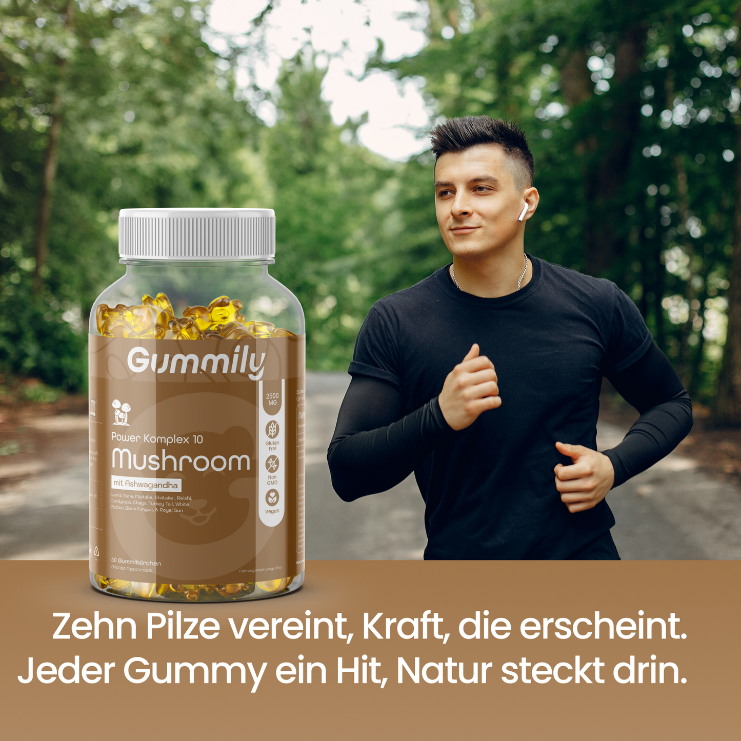 10 Vitalpilze Gummibärchen mit Ashwagandha – vegan