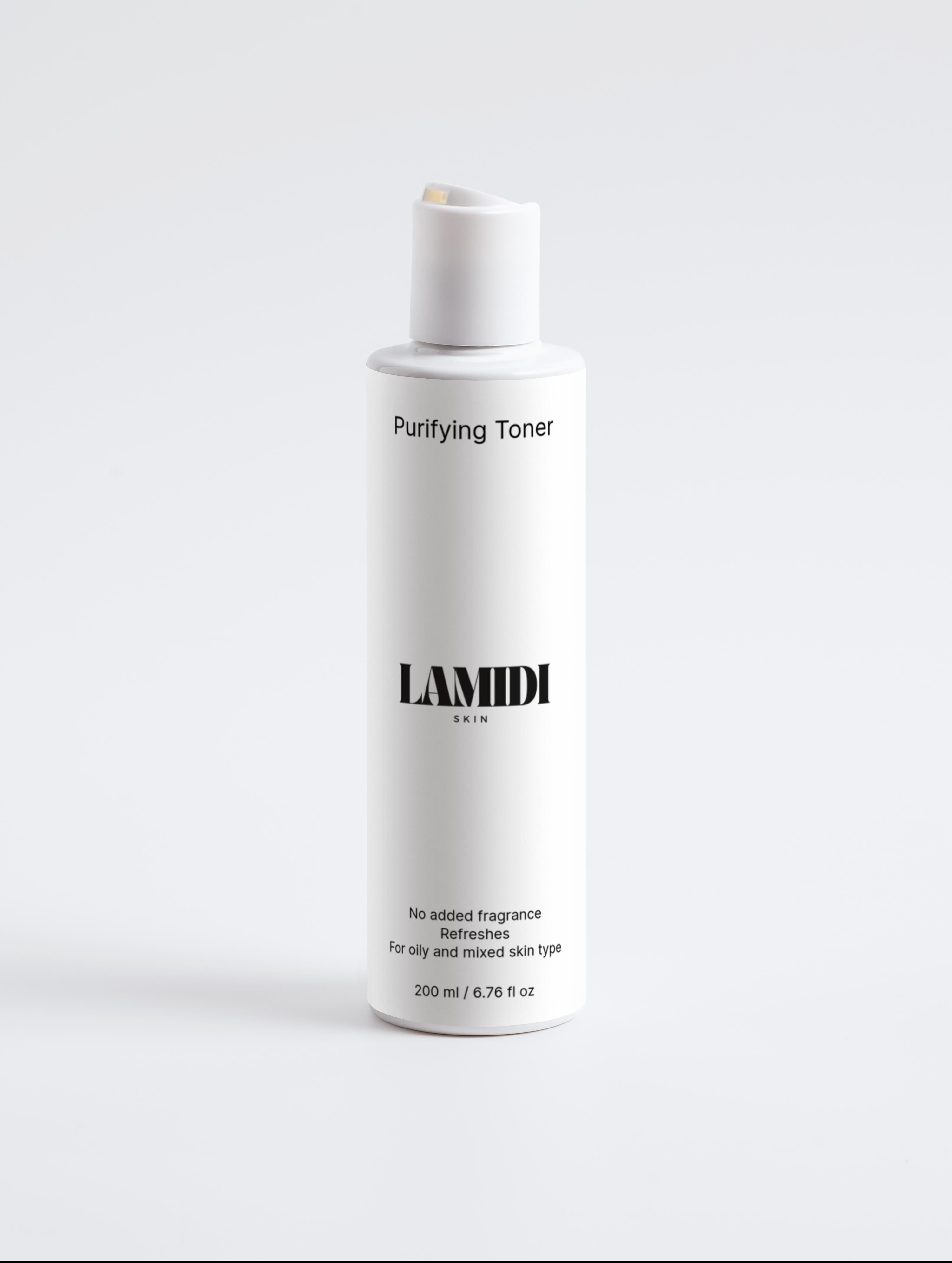 Ekovita Purifying Toner von Lamidibeauty in einer eleganten Verpackung für reine Haut und optimale Feuchtigkeitspflege.