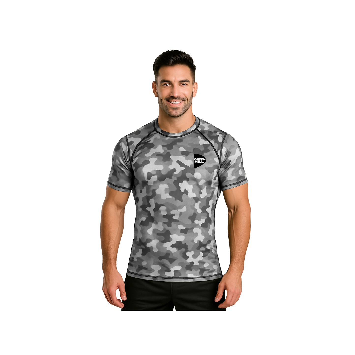Green Hill Rash Guard Camo