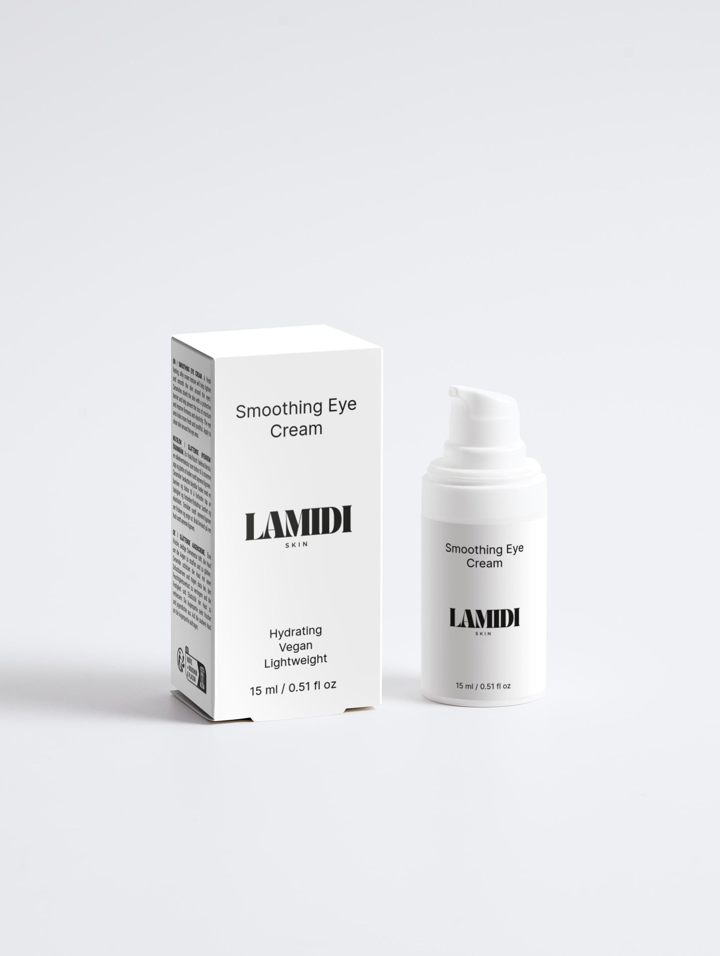 Ekovita Smoothing Eye Cream in eleganter Verpackung, Premium Augencreme für strahlende Haut.