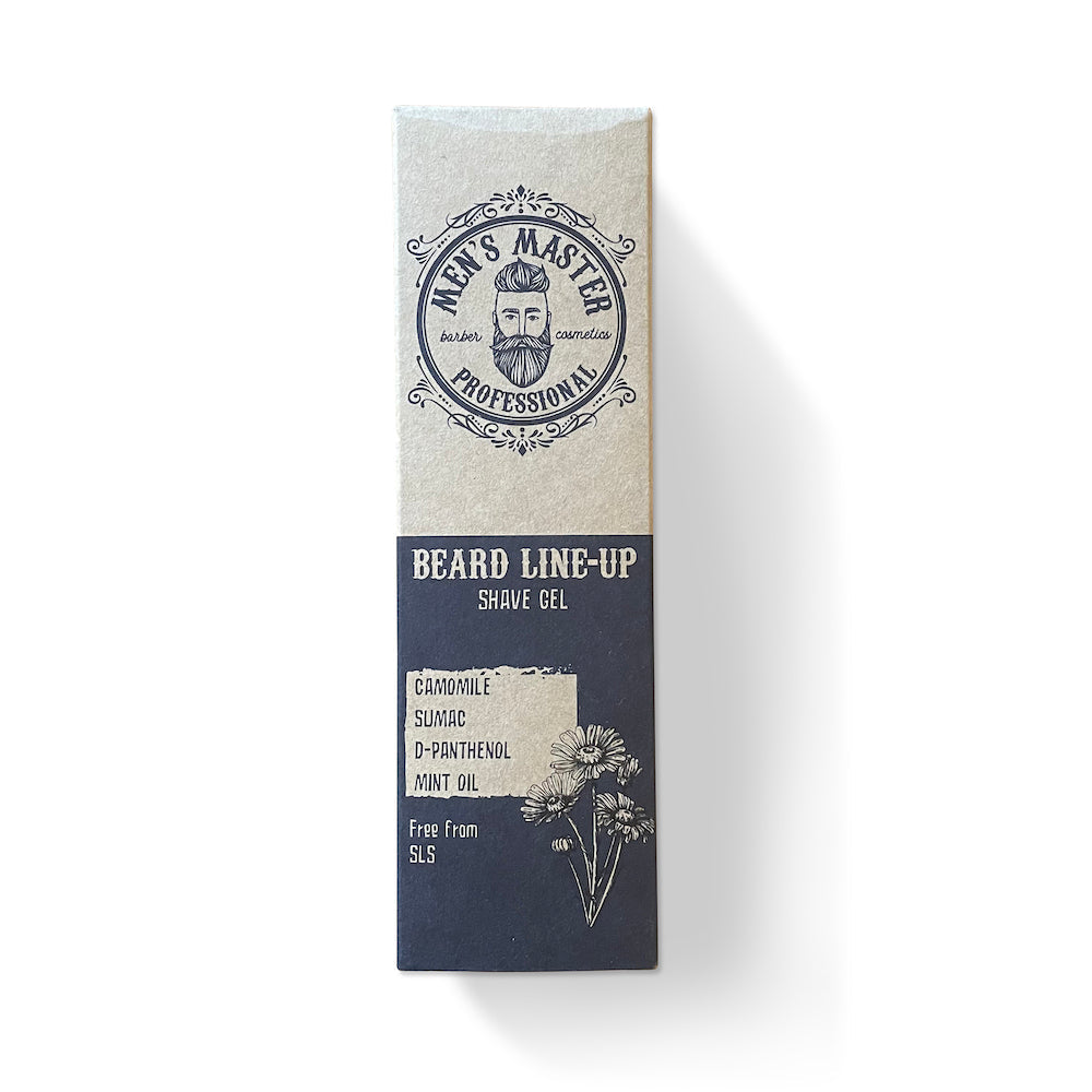 Anwendung des Männerboxx Rasiergels auf einer Hautpartie für eine sanfte und irritationfreie Rasur.
