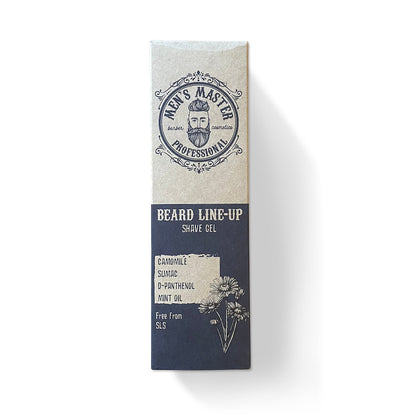 Anwendung des Männerboxx Rasiergels auf einer Hautpartie für eine sanfte und irritationfreie Rasur.