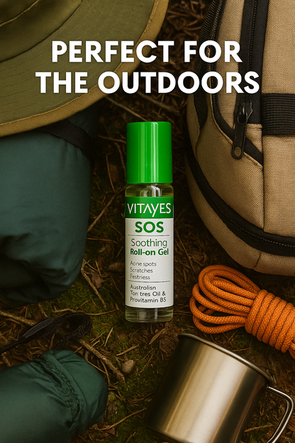 Detailansicht des Teebaumöl Roll-Ons zeigt die Premium Qualität und Inhaltsstoffe