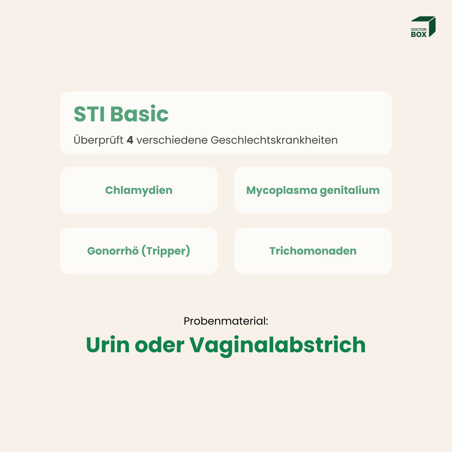 STI Basic Heimtest - Geschlechtskrankheiten-Test