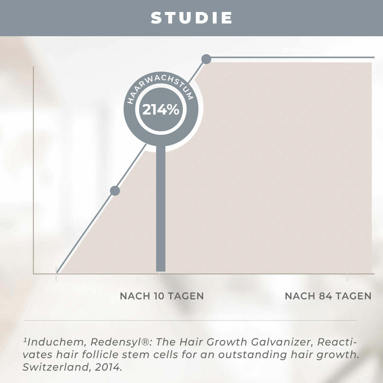 Anwendung des ekovita Growth Circulation Shampoos auf nassem Haar für voluminöse Ergebnisse.