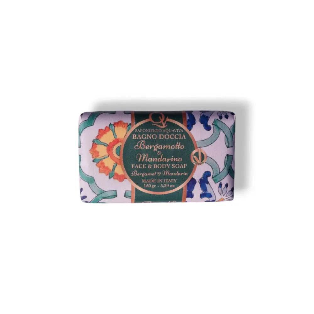 Saponifico Aquaviva Bergamotto & Mandarino Face & Body Soap
