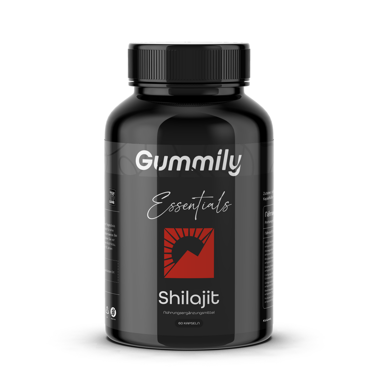 Shilajit Komplex Kapseln 30:1 mit Ashwagandha & Rhodiola