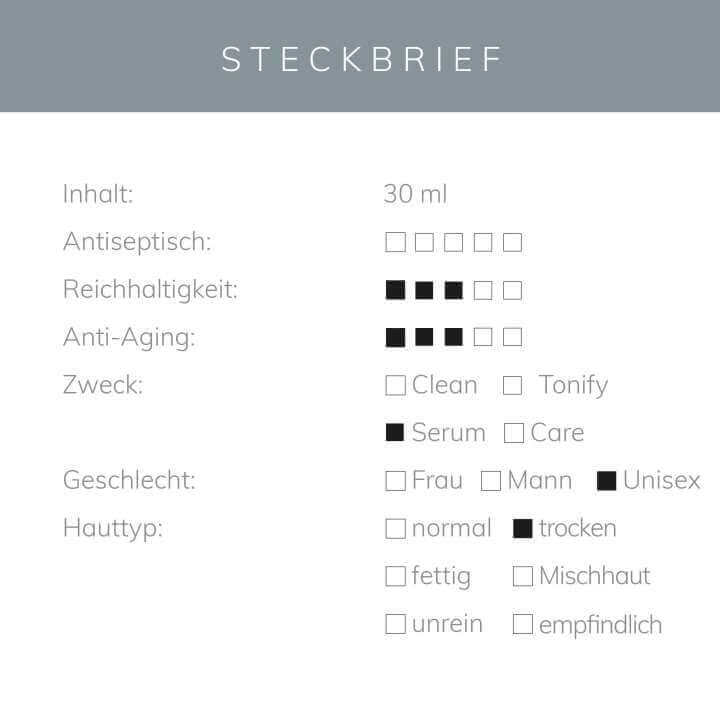 Hyaluron Serum auf einer Holzoberfläche, ideal für die tägliche Gesichtspflege gegen das Altern.