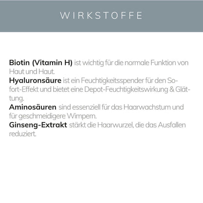 Wimpern- und Augenbrauenserum von KÖsmetik, ideal für tägliche Haarpflege und Verbesserung der Wimpern.