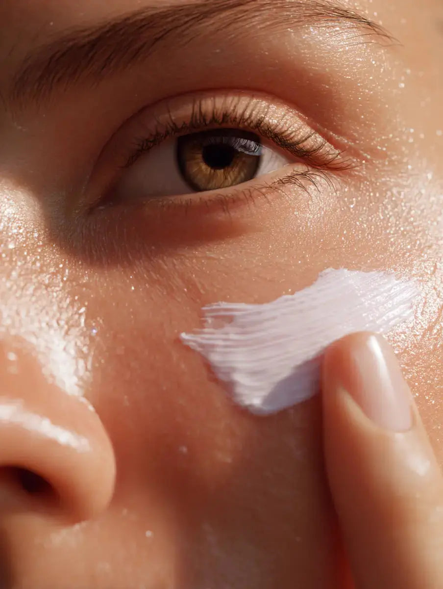 Detailaufnahme der Anti-Aging Creme mit Vitamin E für verbesserte Hautelastizität und Hautregeneration.